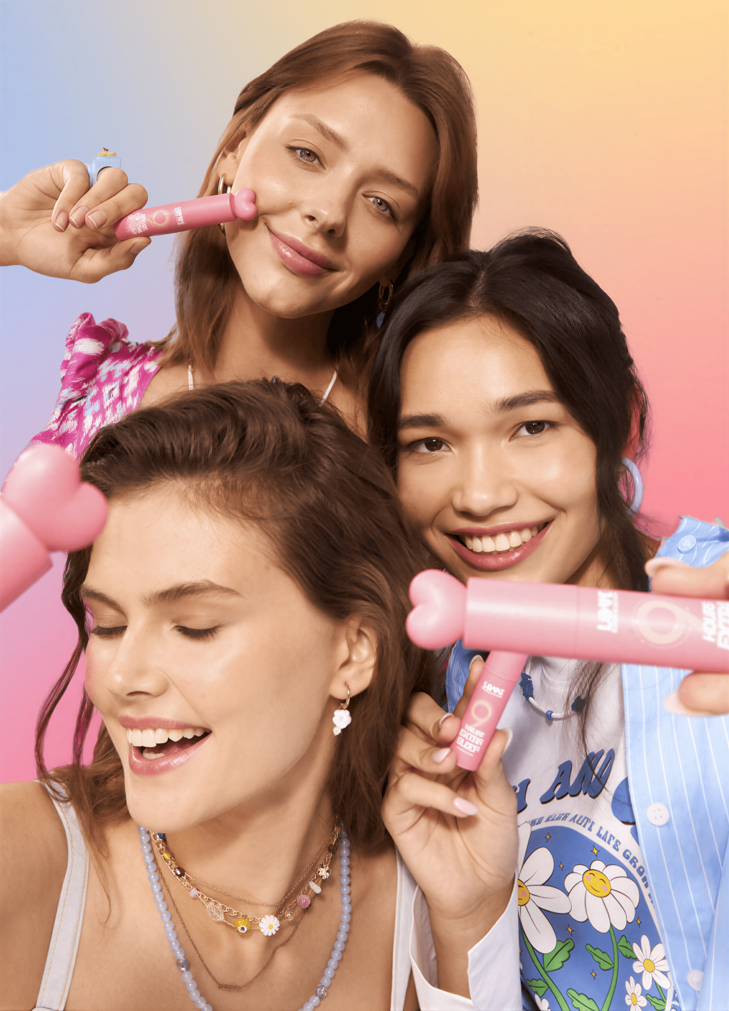Close-up glamour portrait embodying Love Generation's luxe finishes and standout color story.